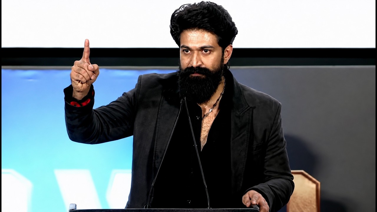 Rocking Star Yash Superb Speech | Toxic Movie Trailer Launch Event | V6ENT