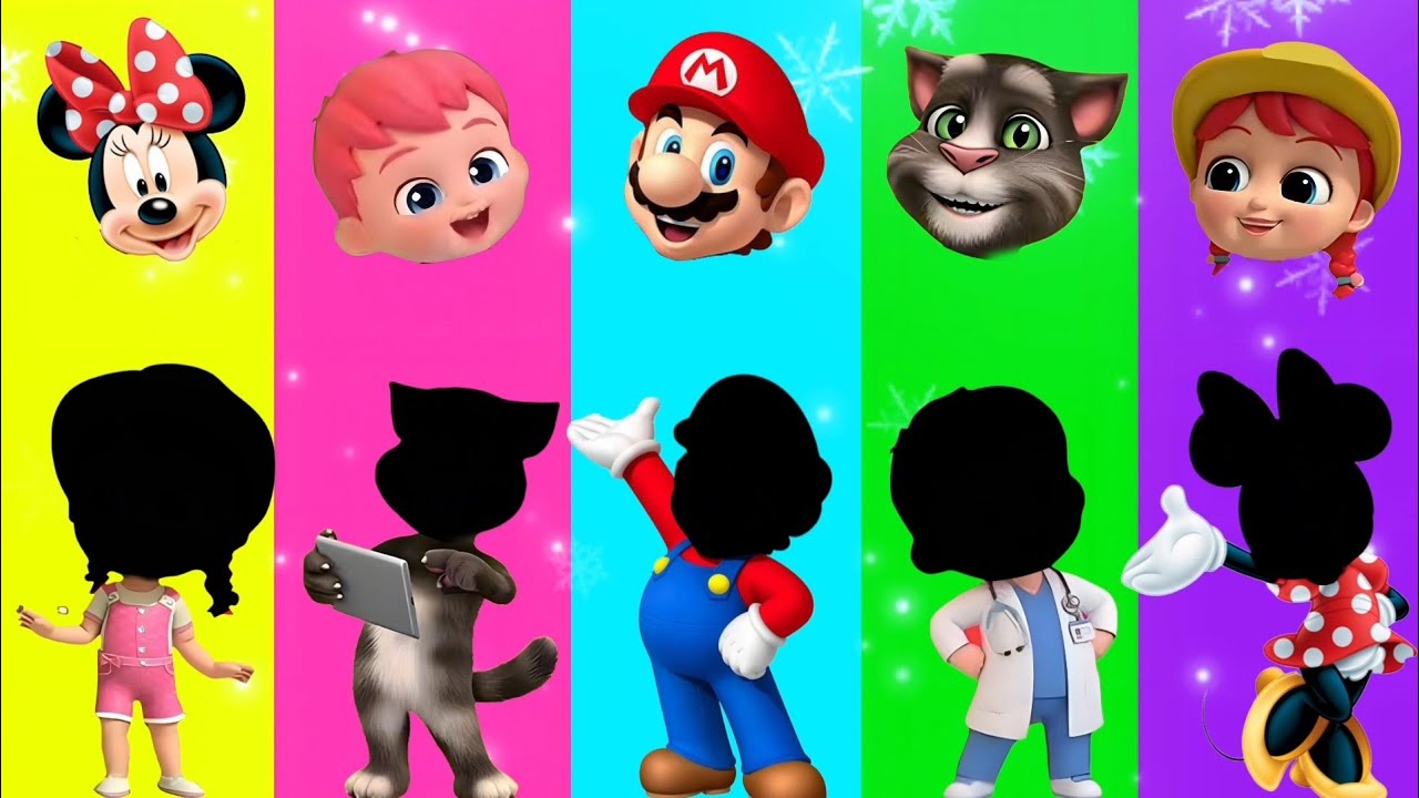 Wrong eyes challenge DAME TU COSITA Funny Puzzle Wrong Eyes / Tom🆚 BEBEFINN 🆚 Super Mario 