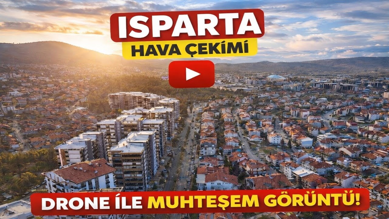 Isparta Akşamüstü Drone Çekimi 