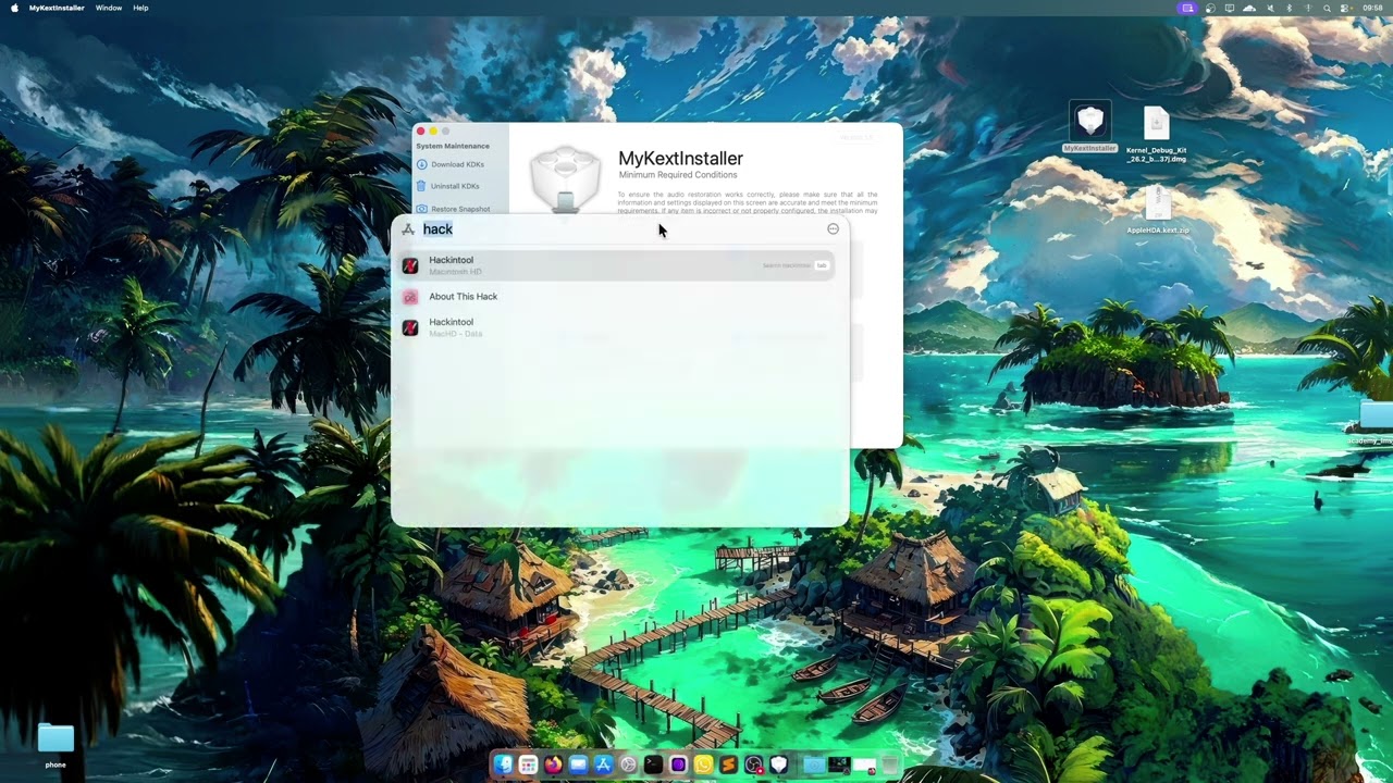 Fix Audio on Tahoe Hackintosh