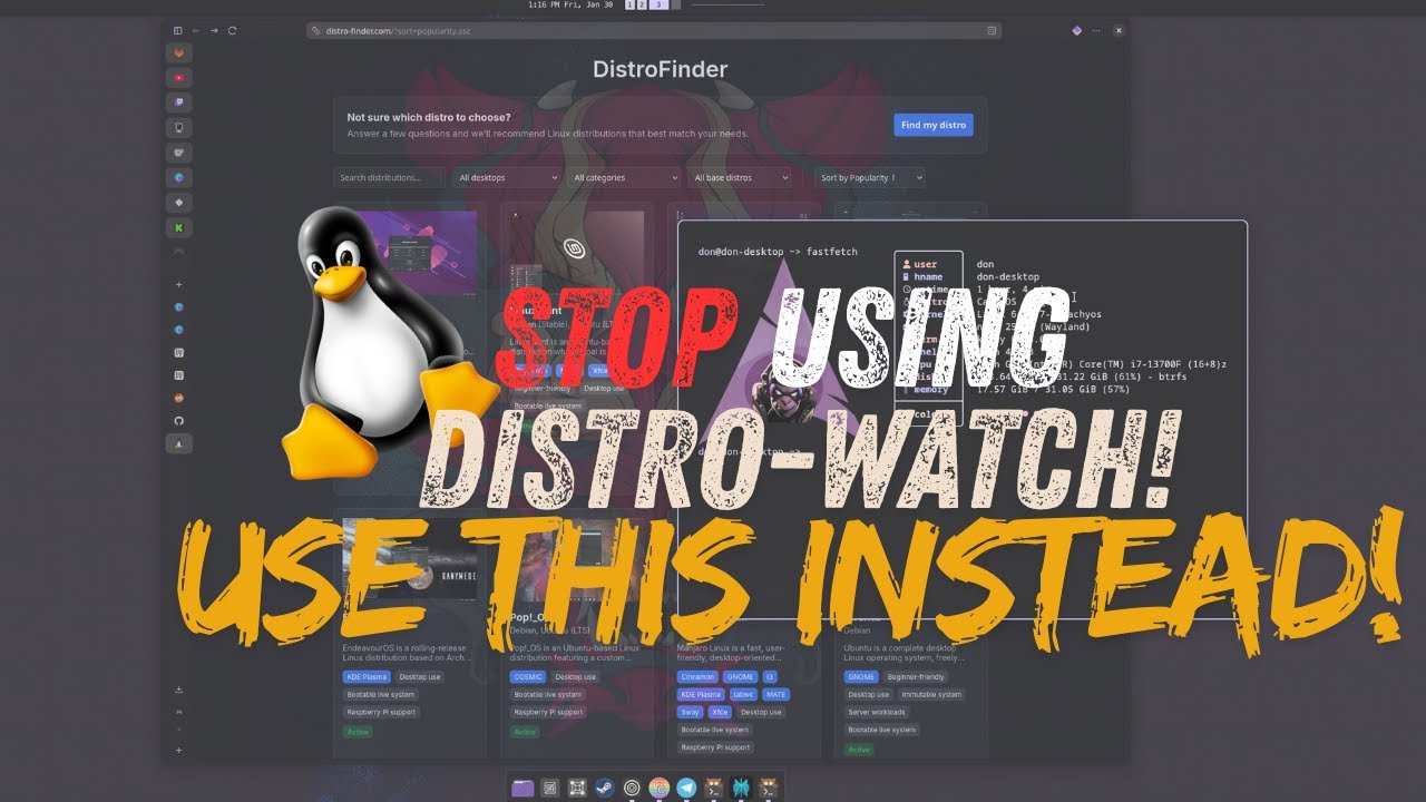 Stop Using DistroWatch? Meet DistroFinder – A Modern Linux Distro Picker