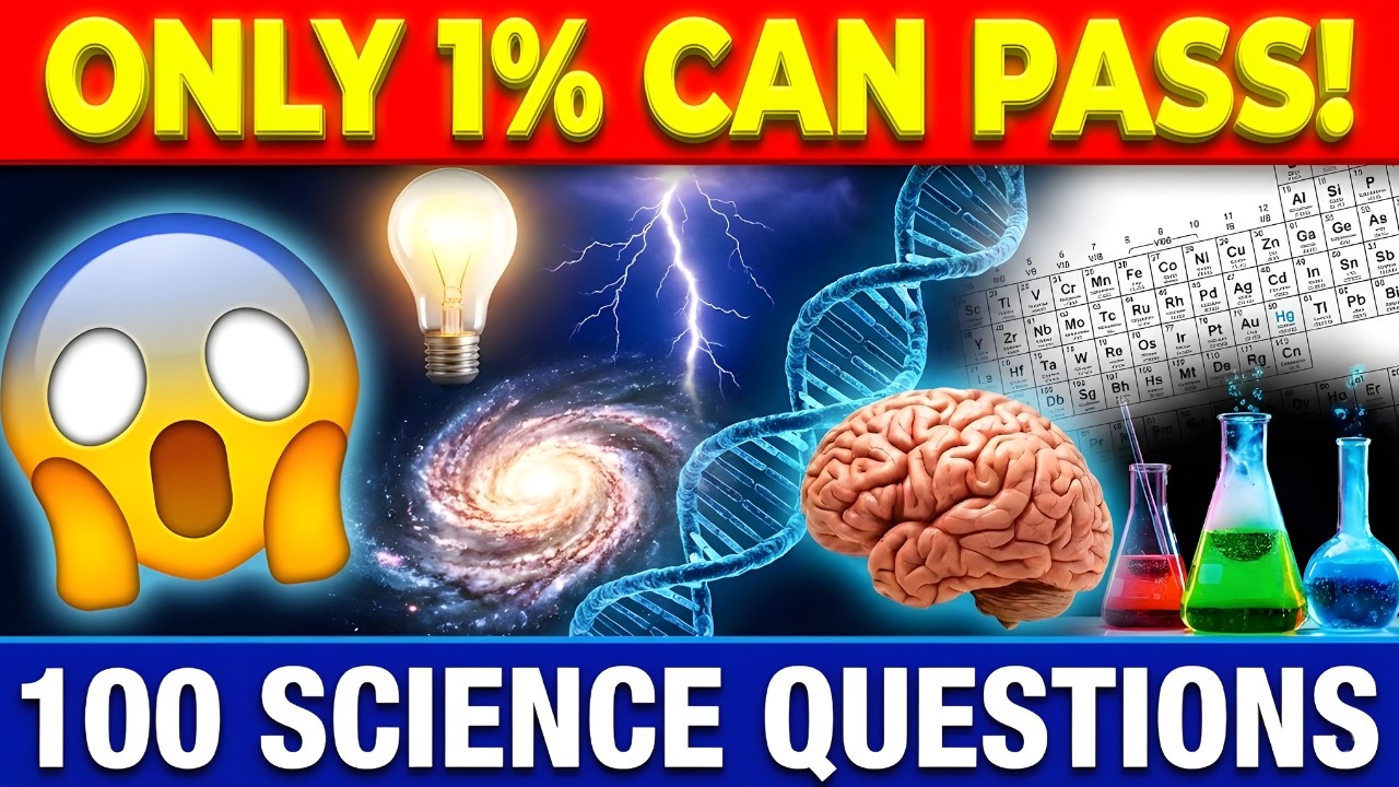 100 вопросов по науке на каждый день 🧠 | Лучший тест по общим наукам
