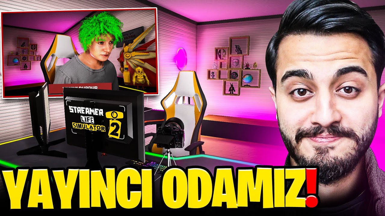 EFSANE ARKA PLAN YAPTIK! YENİ YAYINCI ODAMIZ! EVİ DÜZENLİYORUZ! Streamer Life Simülatör 2 #6