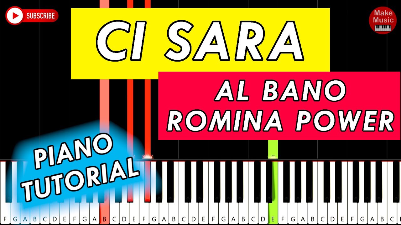 Al Bano & Romina Power - Ci Sara 🎹 Piano Keyboard Tutorial