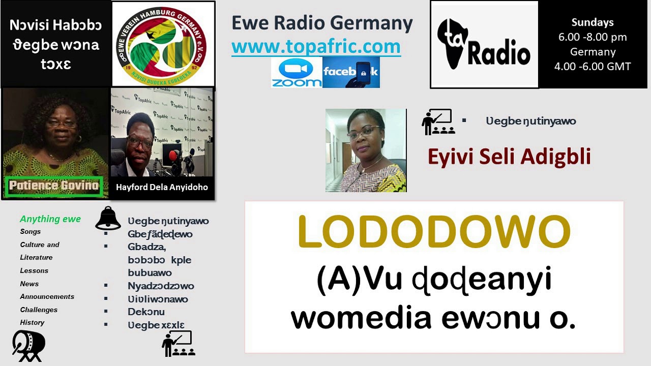 Lododowo (Proverbs / Proverbes en EWE) - Seli Eyivi Adigbli