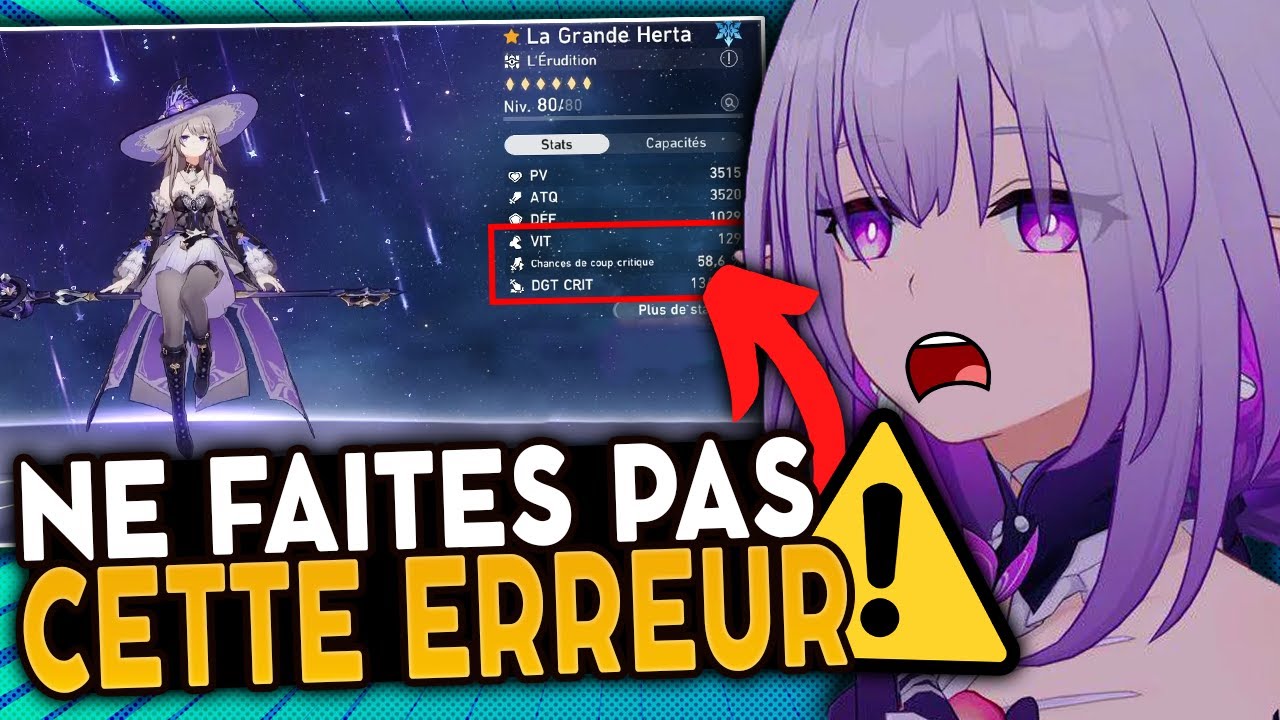 Je vois TROP SOUVENT CETTE ERREUR ! Review de compte Honkai Star Rail