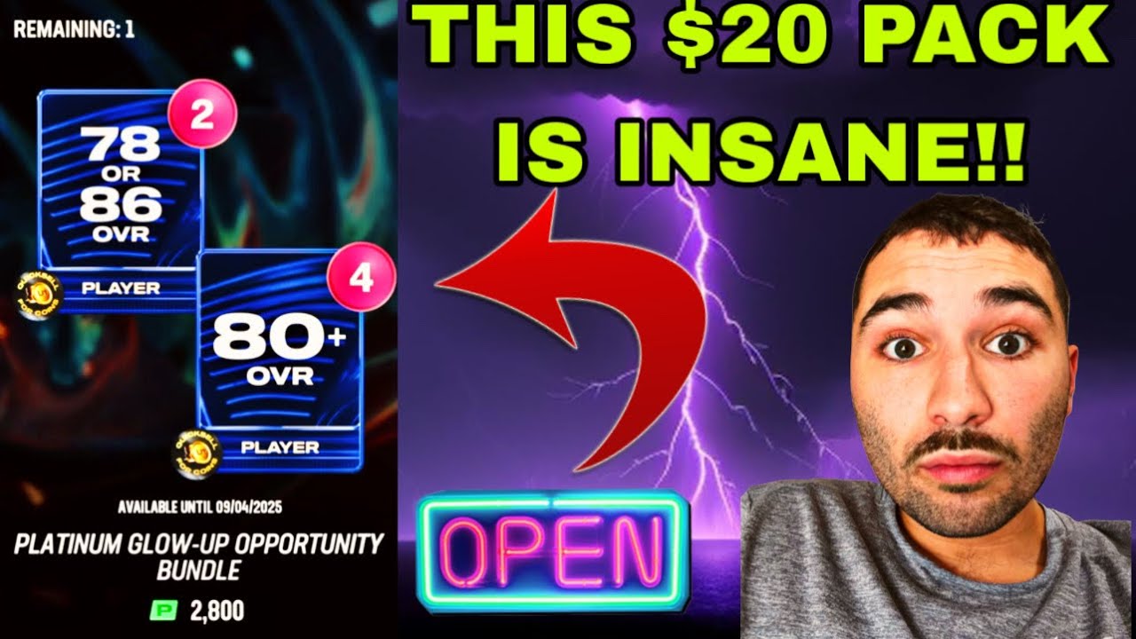 THIS $20 PACK IS INSANE!! SO MANY COINS MADE!!! PLATINUM GLOW UP PACK!! MADDEN 26 ULTIMATE TEAM