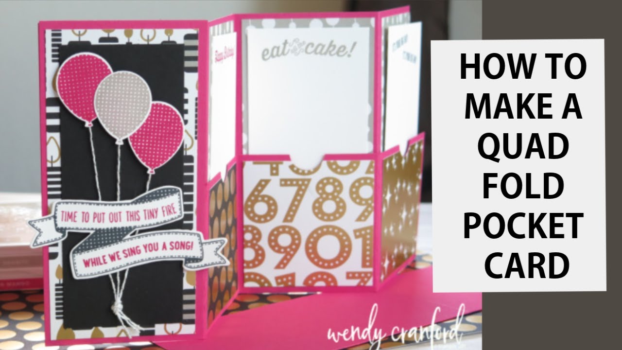 How To Make a Quad Fold Pocket Card