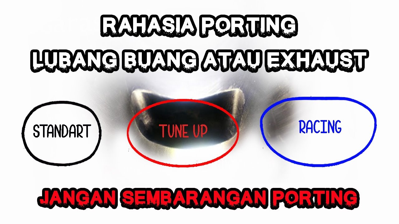 Serial Korek Harian # Cara Porting Lubang Buang atau Exhaust Port Yang Baik