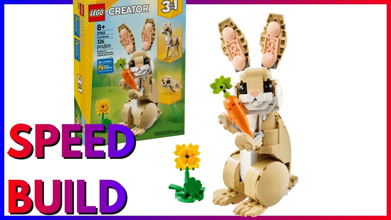 Lego 31162 Creator 3in1 Cute Bunny Speed Build