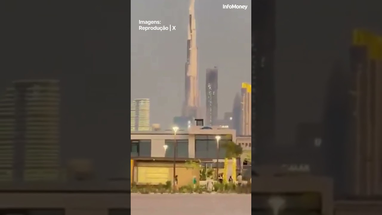 Explos&otilde;es pr&oacute;ximas ao Burj Khalifa, maior pr&eacute;dio do mundo, em Dubai