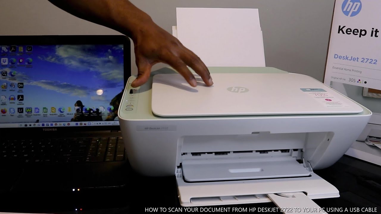 Как отсканировать документ с HP Deskjet на ПК с помощью USB-кабеля