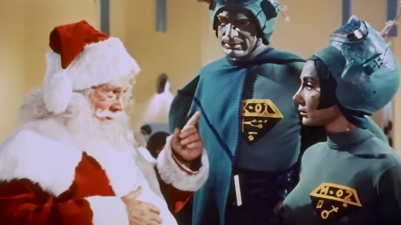 Санта Клаус завоевывает марсиан  (1964) Комедия, Научная фантастика, Рождественский фильм