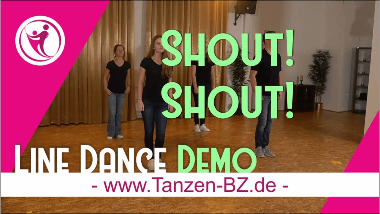 Beginner Line Dance 😍 Shout! Shout! 😍 Demo zum Mittanzen für Einsteiger #linedance 💃🏼 🕺🏼