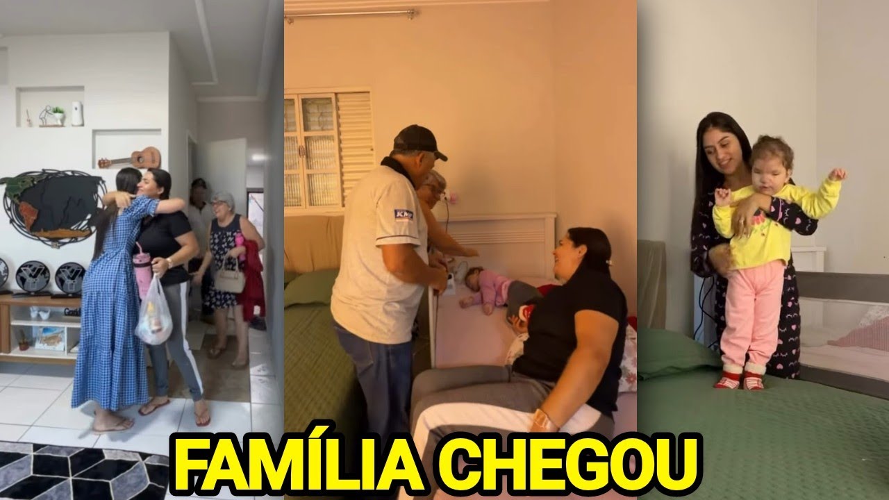 ANA VITÓRIA RECEBE A FAMÍLIA EM CASA PARA PASSAR ALGUNS DIAS JUNTOS