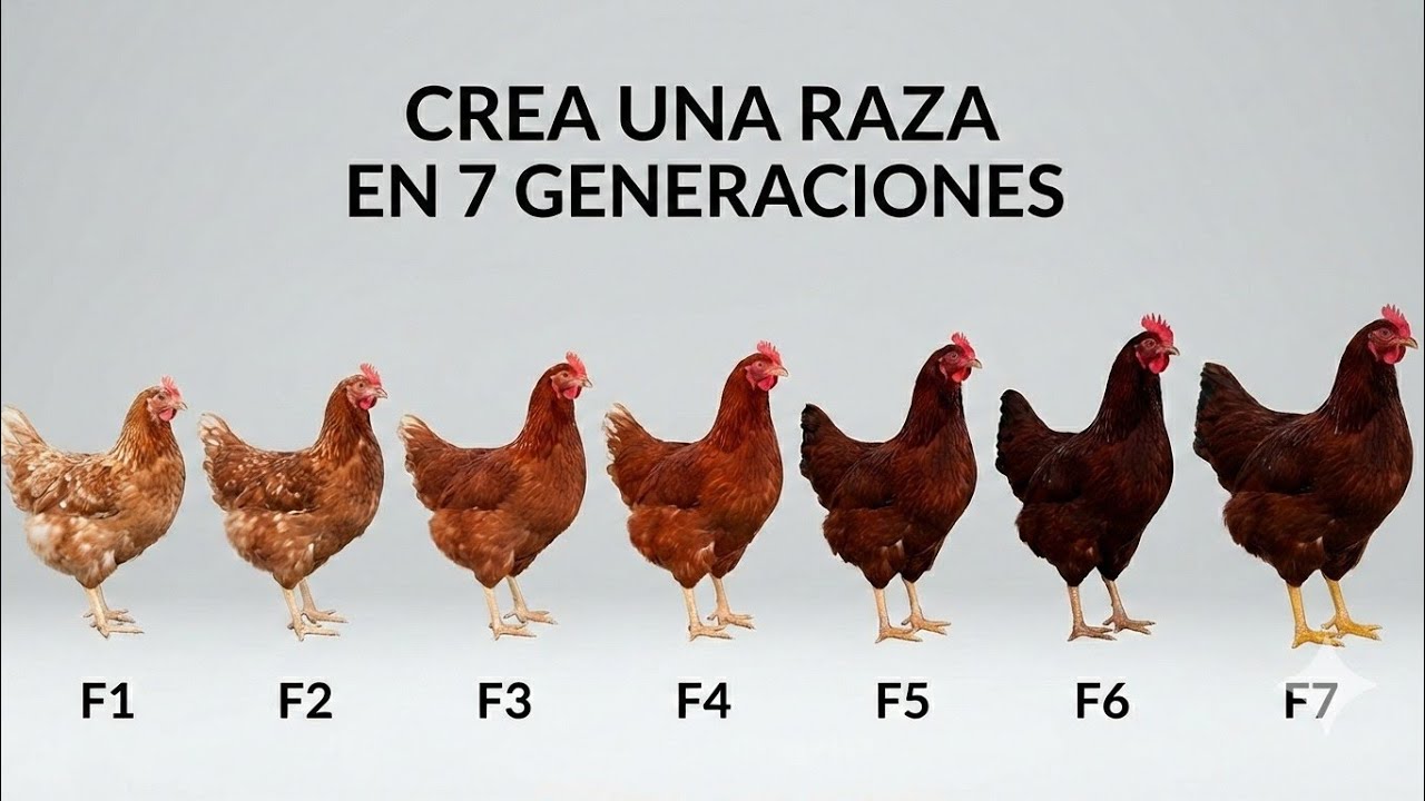 Cómo crear tu propia raza de gallinas desde cero en 7 generaciones 