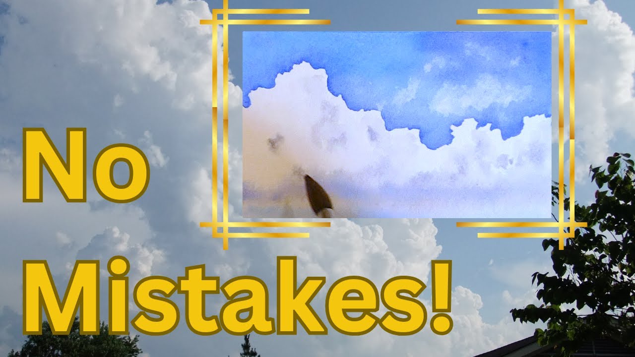 How to paint a crisp, white thunderhead in watercolor without losing your mind