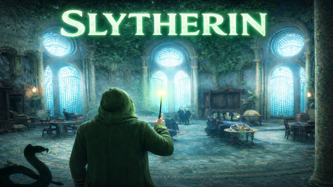 What the Slytherin Common Room Looks Like in Hogwarts Legacy