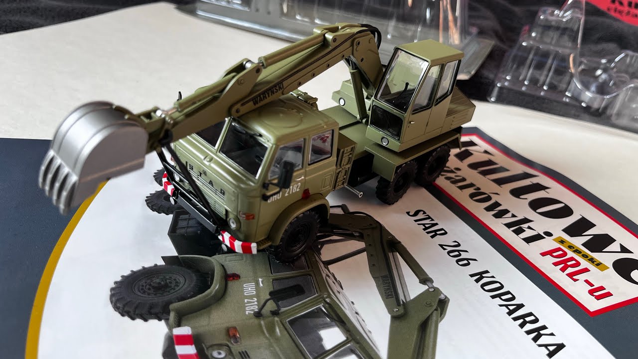 Star 266 K-407 C koparka Kultowe Ciężarówki z epoki PRL-u 1/43 diecast model by DeAgostini #kultowe