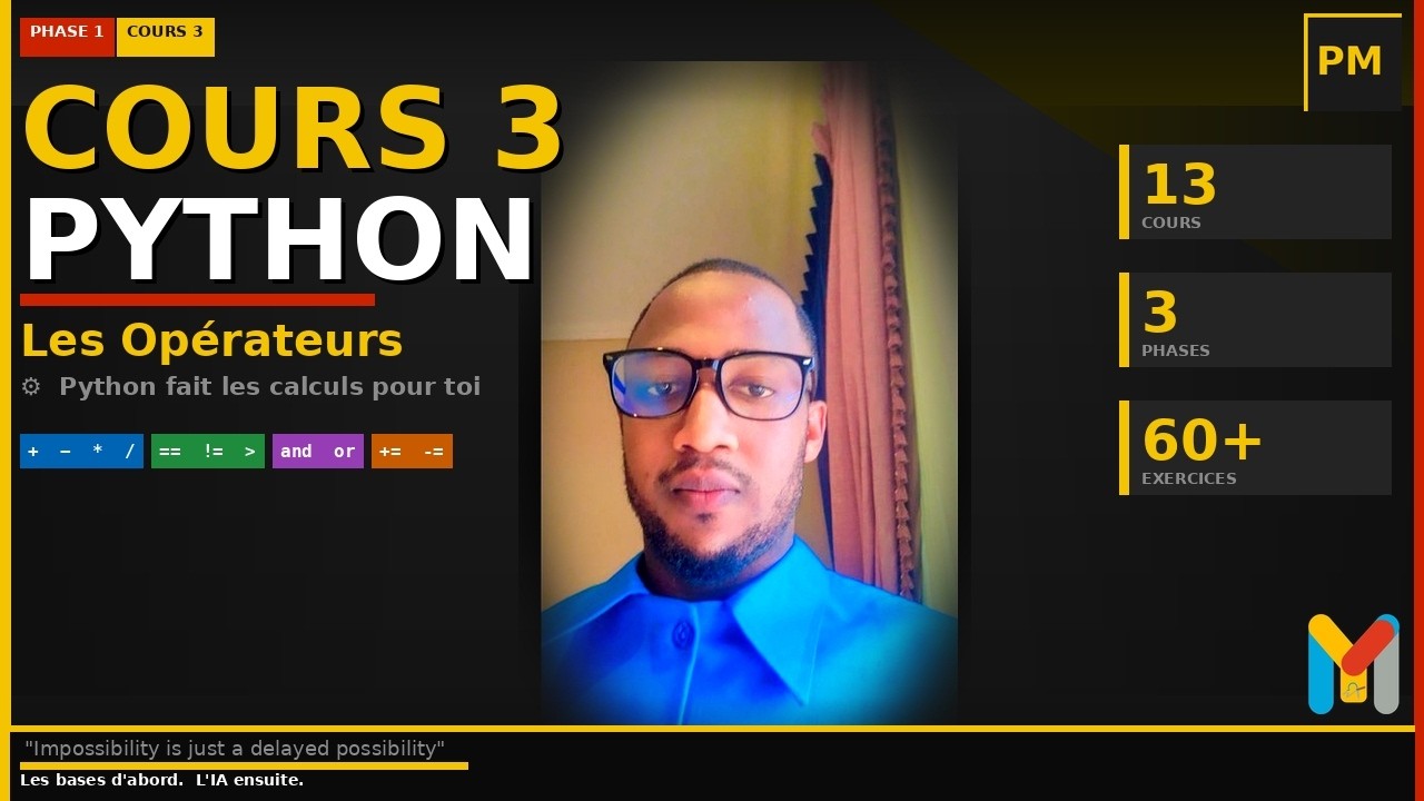 Python Master — Cours 3 : Les Opérateurs 🐍 | Python fait les calculs pour toi