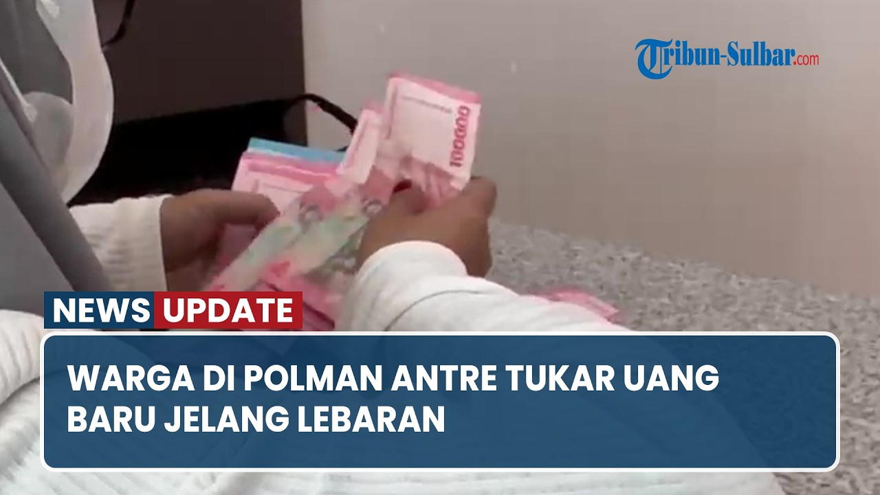 Warga di Polman Antre Tukar Uang Baru Jelang Lebaran, Tersedia Uang Baru Rp530 Juta