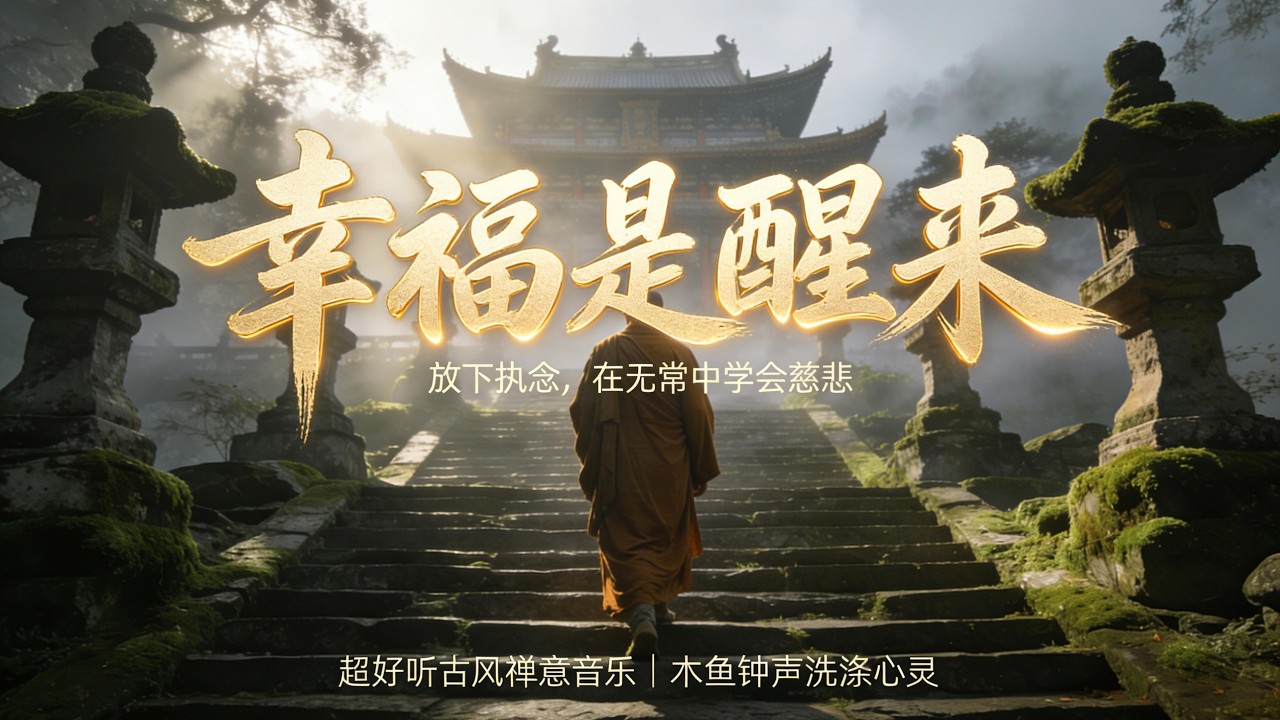 聽哭無數人... 絕美禪意佛曲《一念慈悲》🎵 到底什麼是幸福？放下執念，在無常中學會慈悲