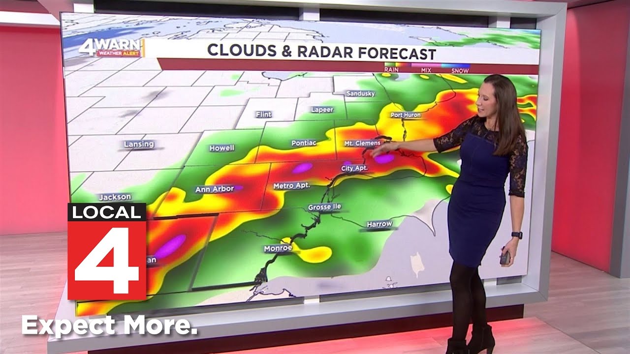Предупреждение о погоде: Во вторник в районе Большого Детройта возможны сильные грозы, местами оч...