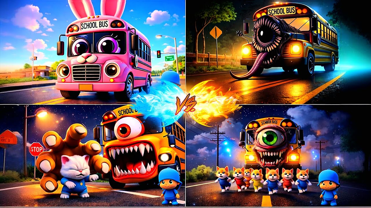 BUS EATER MONSTER Coffin Dance 💀🔥 | Scary Monster Dance