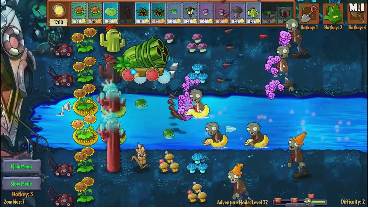 Plant Vs Zombie Fusion Level 4-5