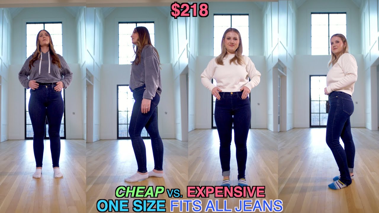 Comparing ONE SIZE FITS ALL JEANS! Do They Fit?!