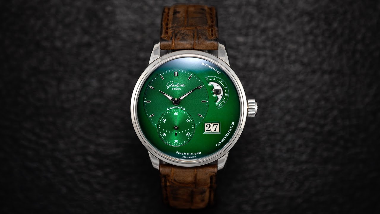 Stunning German Watchmaking With The Glashütte Original PanoMatic Lunar Green