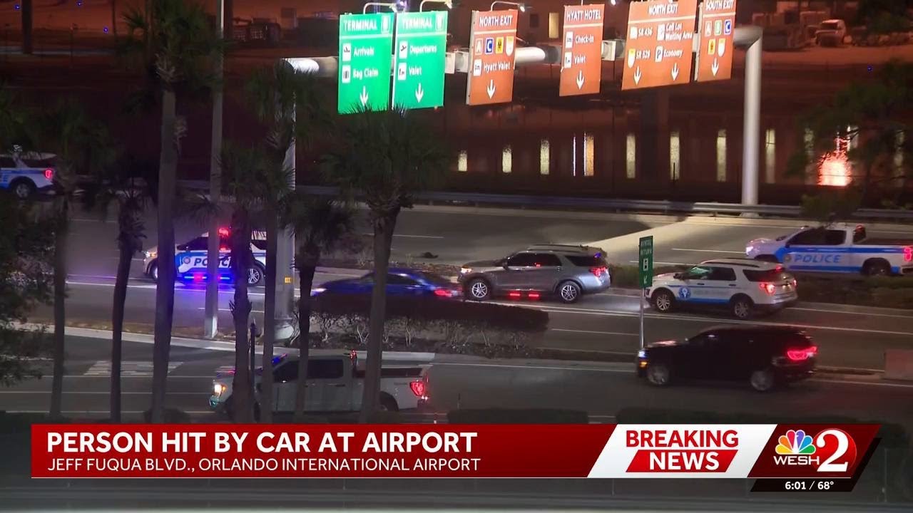 Person hit by car at Orlando International Airport, officials say