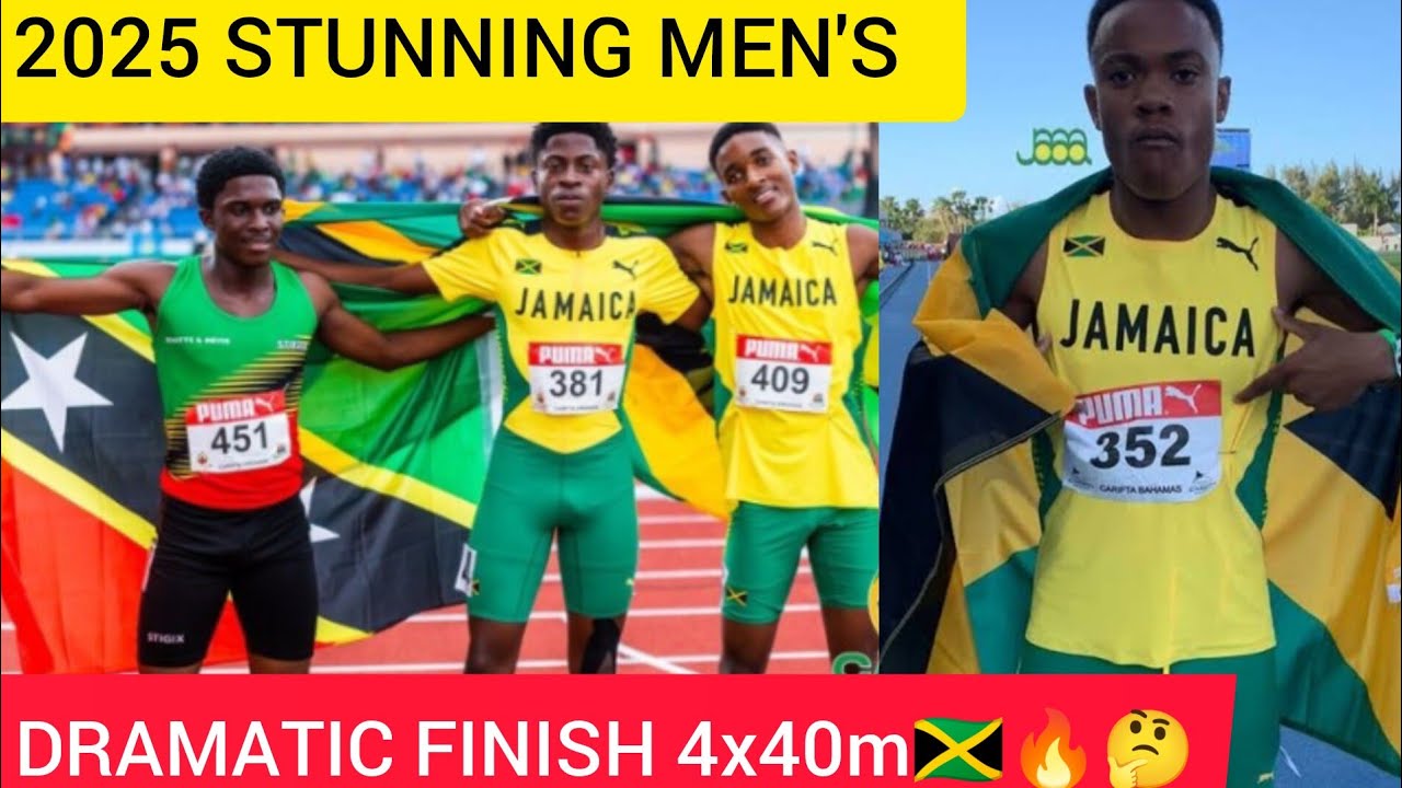 WATCH🤔DRAMATIC FINISH BOYS 4x400m RELAY FINAL JAMAICA🇯🇲 DOMINATES WITH CLEAN SWEEP GONNA BE MAD#2025