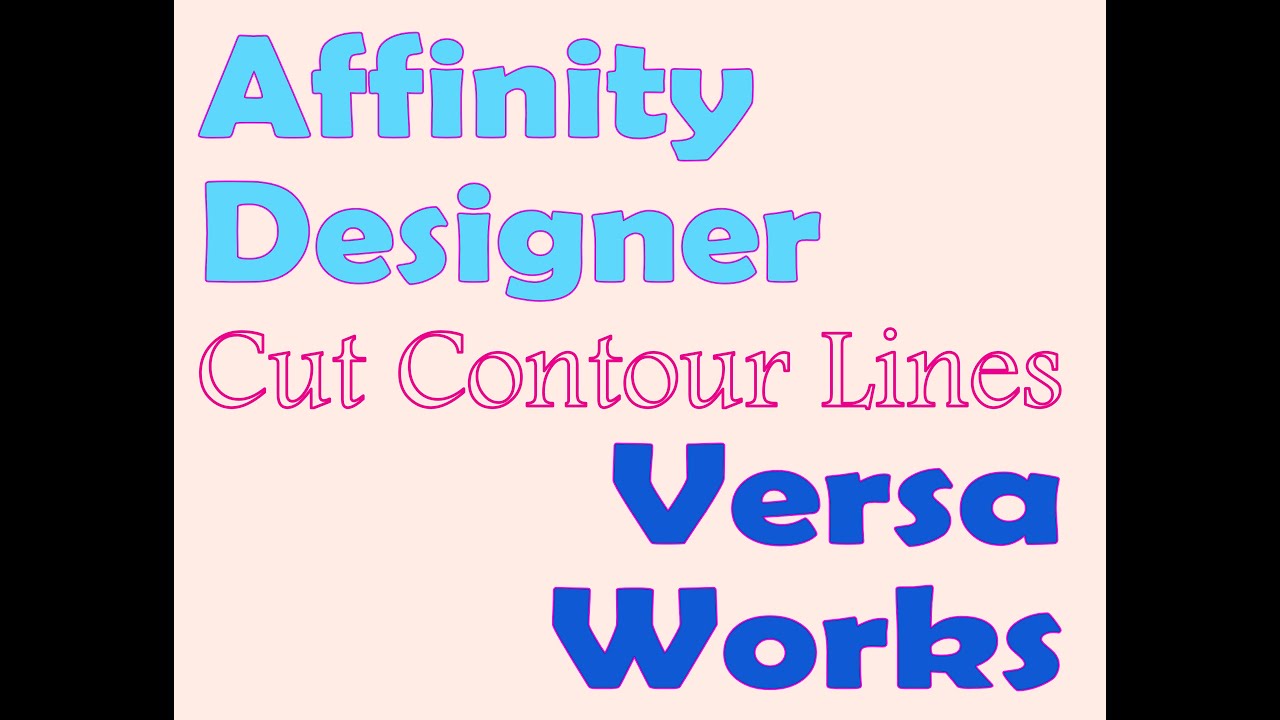 Affinity Designer Cut Contour Line for Versa Works (BN20A)