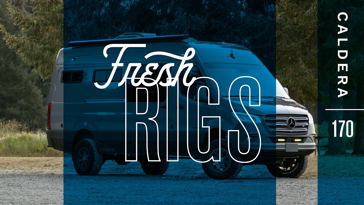 Fresh Rigs : Caldera | Custom-Built Sprinter 170 Van Tour | Outside Van
