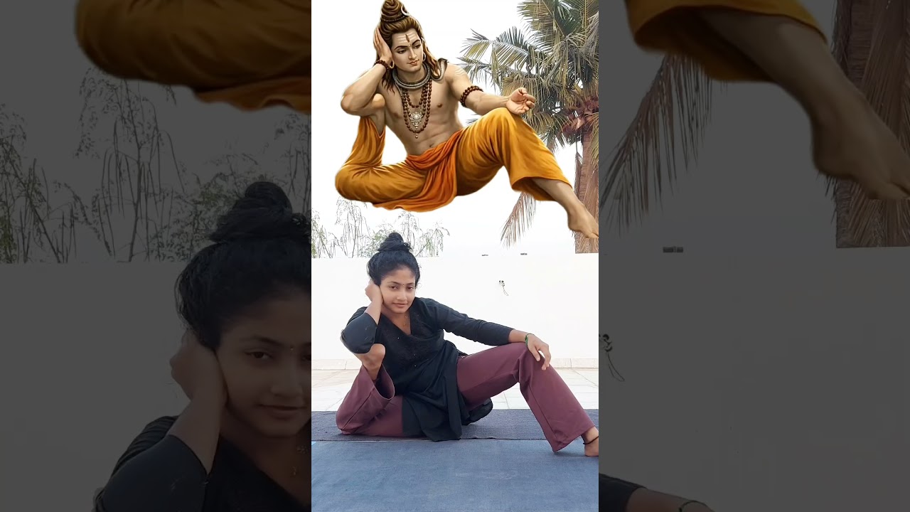 🙏viral pose❤️‍🔥#flexy #yoga #love #shivan #shivanpose #sivapose #sanataniphonk #yogini #funny