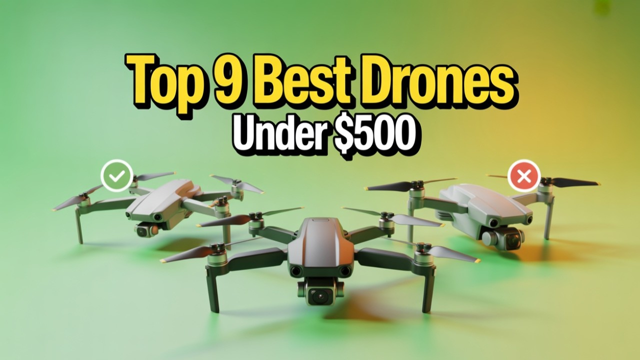 Top 9 Best Drones Under $500 in 2026 – 4K Camera Beasts!