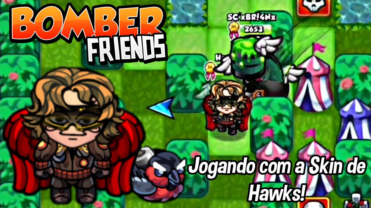 Bomber Friends/Arenas #47 - Jogando com a Skin de Hawks (Boku no Hero)