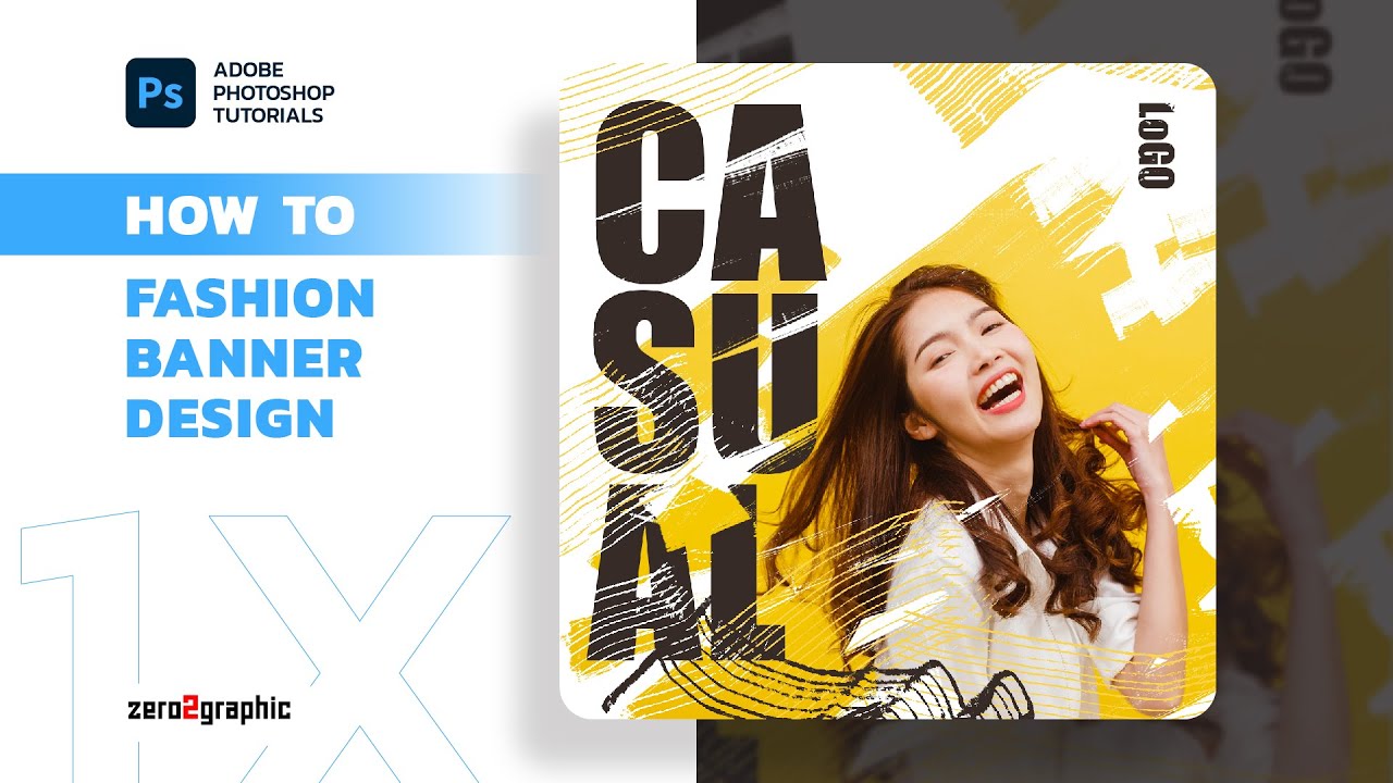 How to create fashion banner design in Adobe Photoshop