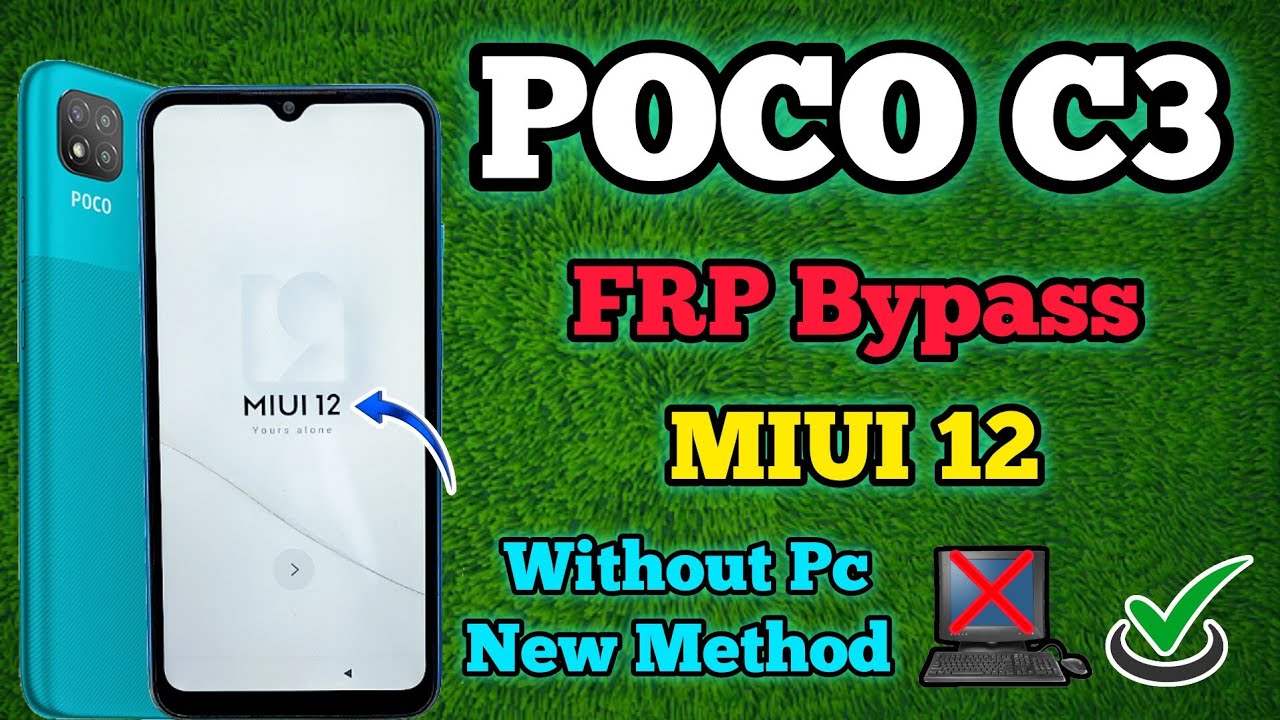 POCO C3 FRP Bypass MIUI 12 || Android 10 || Google Account Unlock || Without Pc || New Method 2024.
