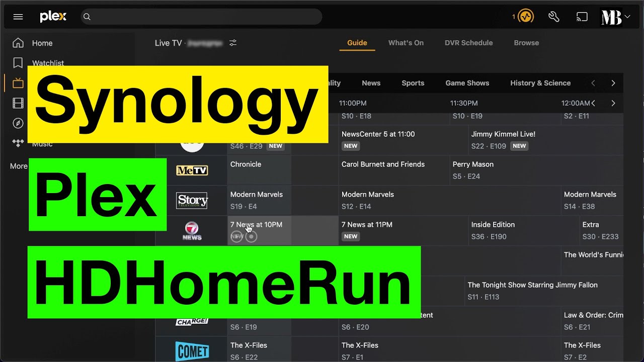 Plex & HDHomeRun on Synology NAS: Live OTA TV Streaming & DVR Setup!