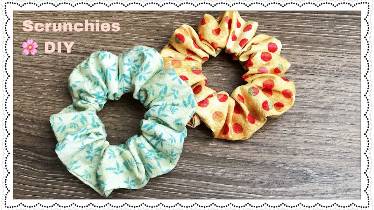 SCRUNCHIES DIY 🌸 Scrunchies making tutorial super easy