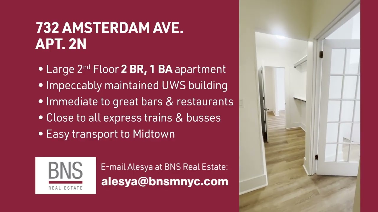 Rent 732 Amsterdam Ave Apartment 2N