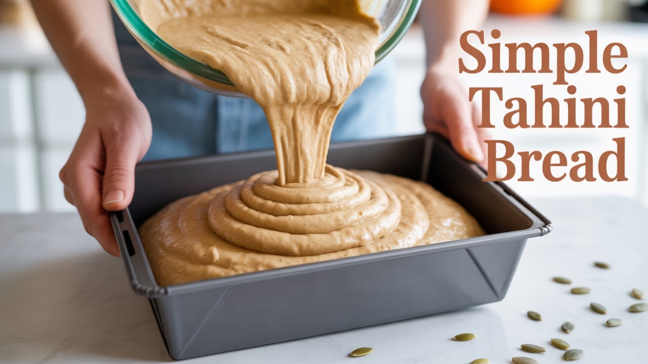 Homemade Tahini Bread | Soft, Healthy & Dairy-Free Bread Recipe