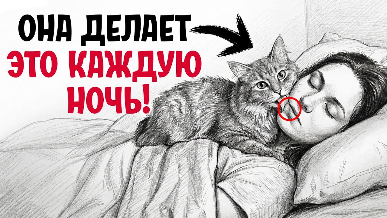 Что Ваша Кошка Делает С Вами ПОКА ВЫ СПИТЕ (Правда Заставит Вас Плакать!)
