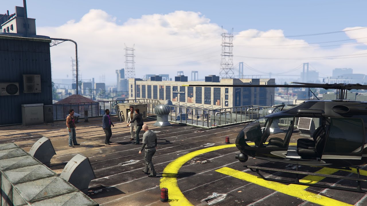 GTA V Mr. Richards Mission — Action Packed Movie Studio Fight! (4K PS5)