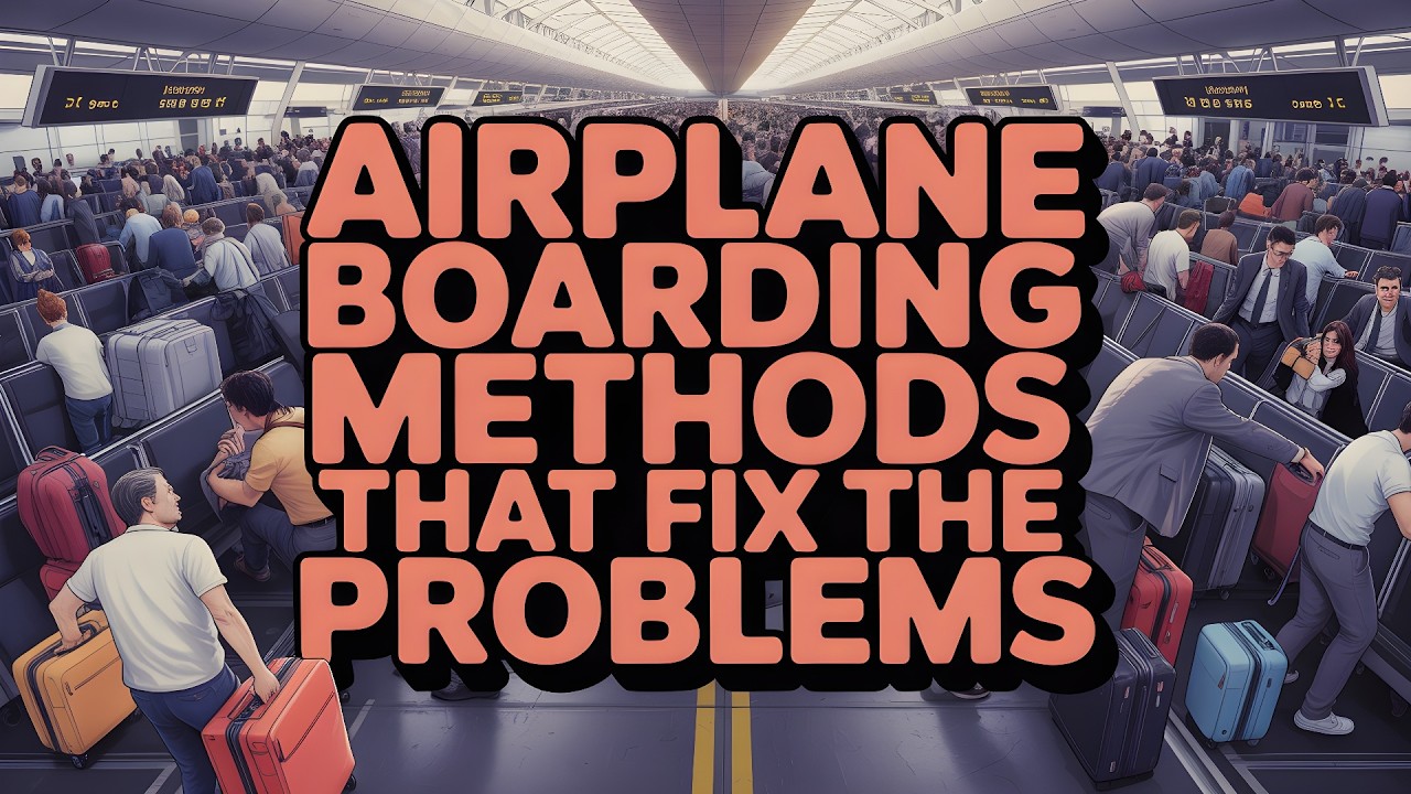 Airplane Boarding Methods That Fix the Problems