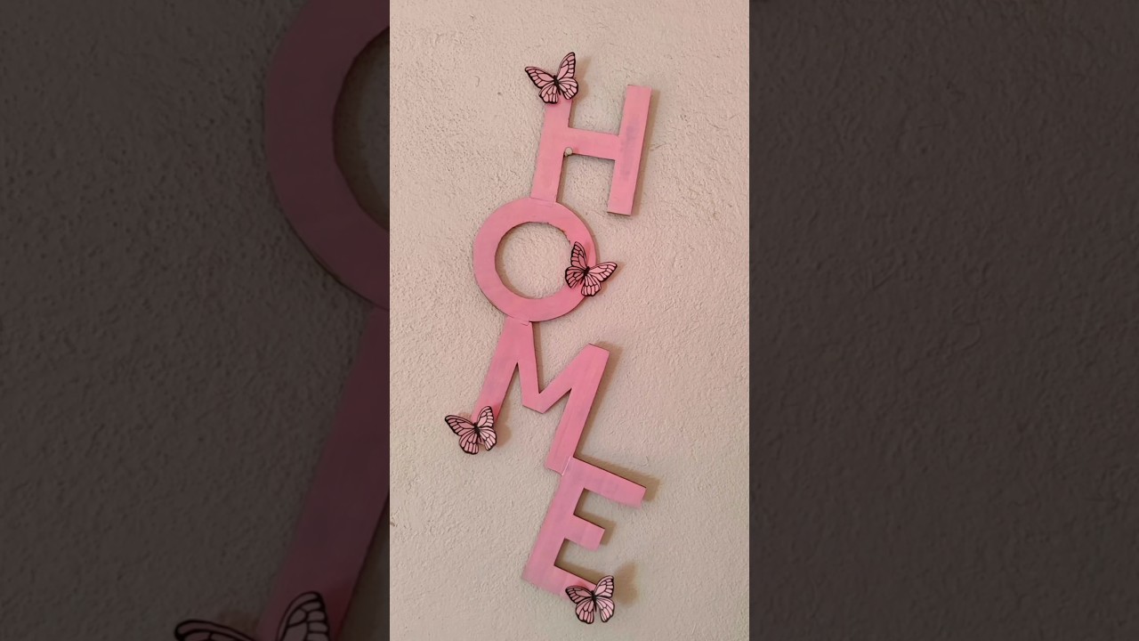 Diy Wall Decor 💒 || Aesthetic Room Decor Craft 🩷 #shorts #diy #short #art #aesthetic #craft