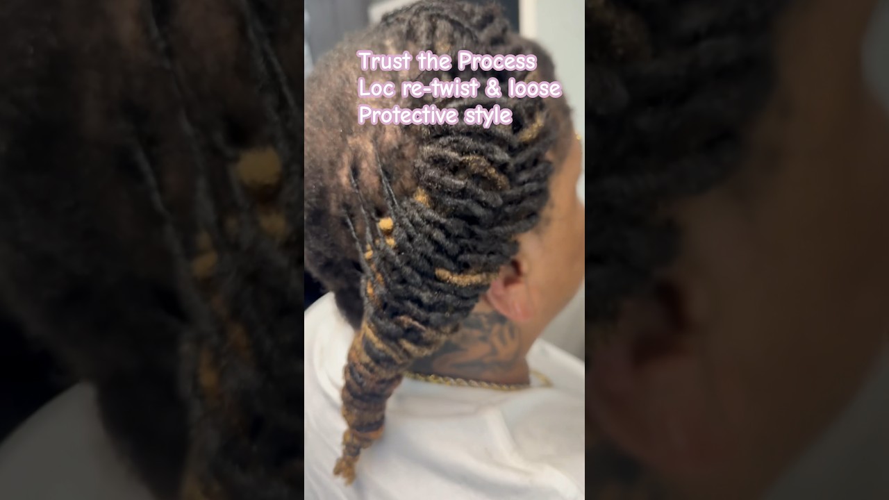 #shorts Trust the process loc re-twist and Loose protective #locstyle #locdamage @TheHouseOfShayaa