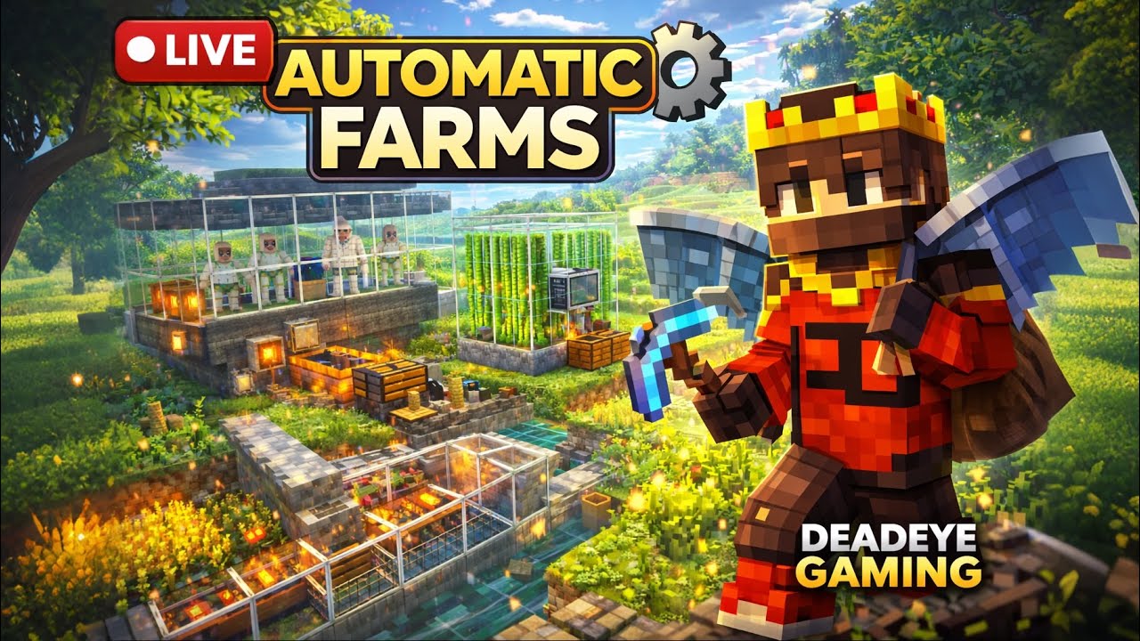 ENDER DRAGON DONE ✅ | Elytra Mil Gayi 😱 | Automatic Farms Build | Deadeye Gaming